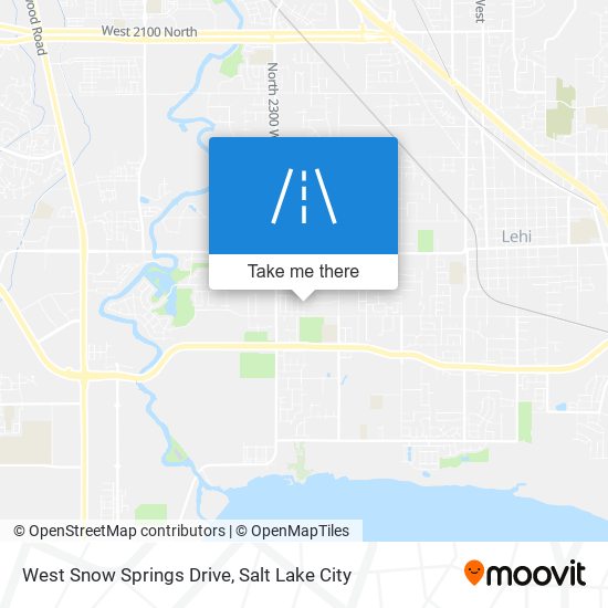 West Snow Springs Drive map