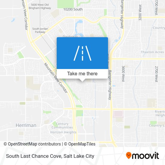 South Last Chance Cove map