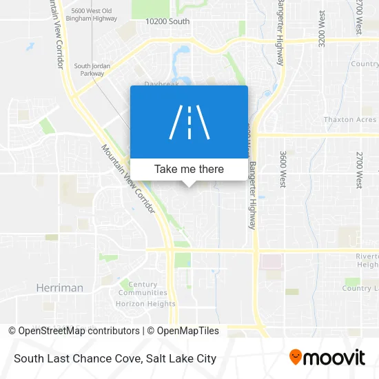 South Last Chance Cove map