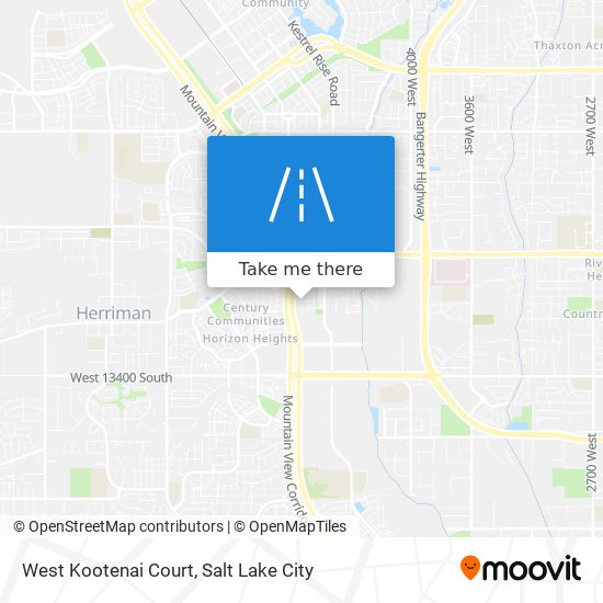 Mapa de West Kootenai Court