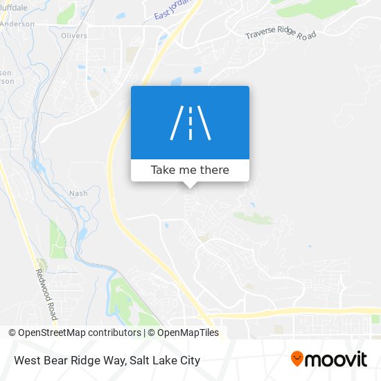 West Bear Ridge Way map