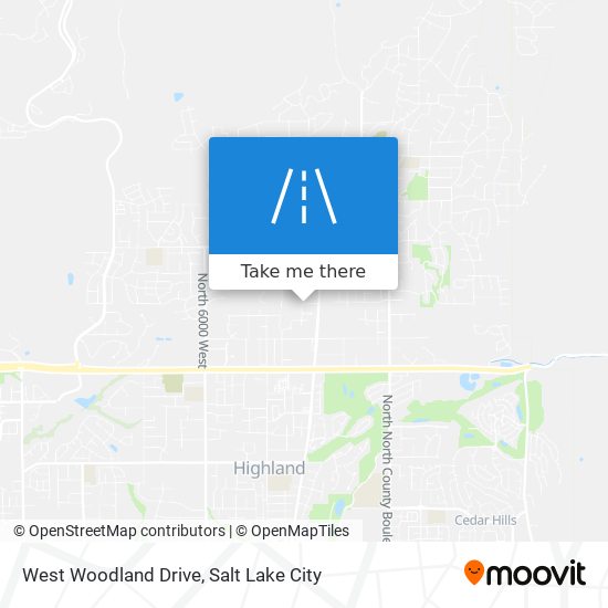 West Woodland Drive map