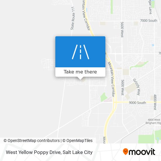 Mapa de West Yellow Poppy Drive