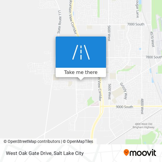 West Oak Gate Drive map