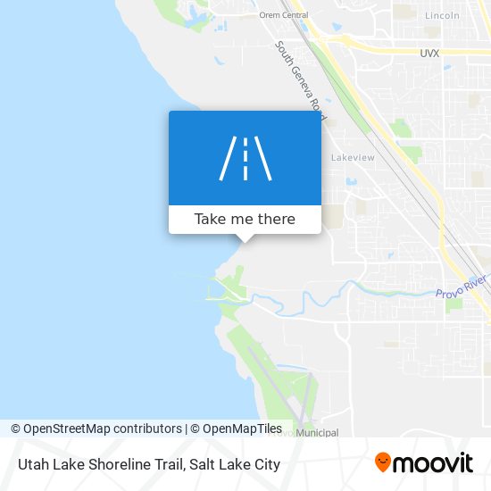 Utah Lake Shoreline Trail map