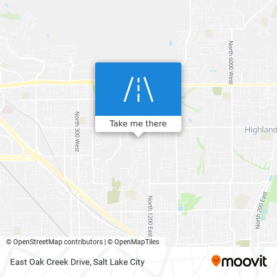 Mapa de East Oak Creek Drive
