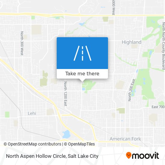 North Aspen Hollow Circle map