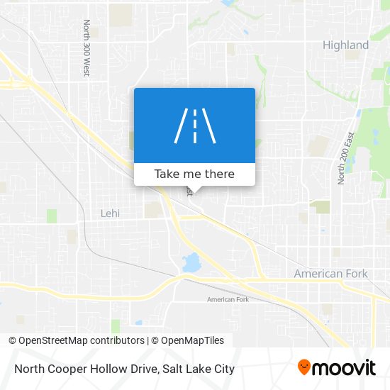 North Cooper Hollow Drive map