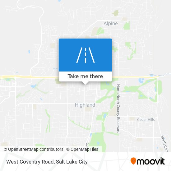 West Coventry Road map