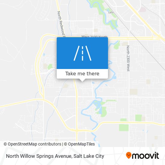 Mapa de North Willow Springs Avenue