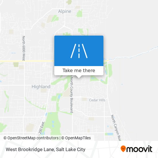 West Brookridge Lane map