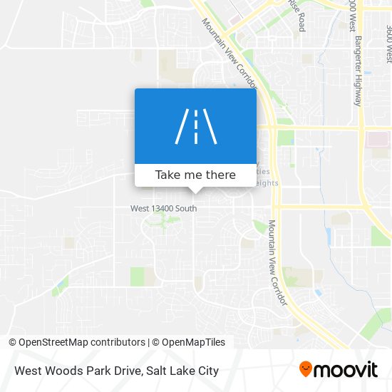 West Woods Park Drive map