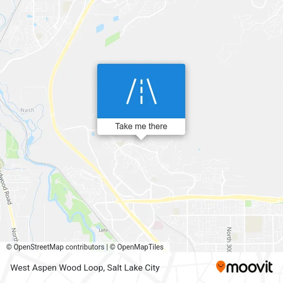 West Aspen Wood Loop map