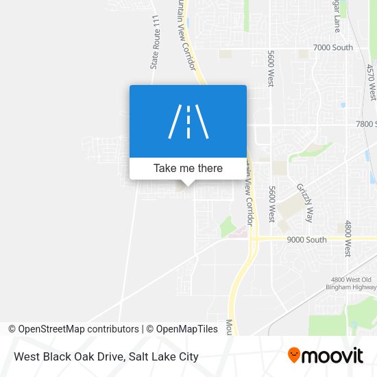 Mapa de West Black Oak Drive