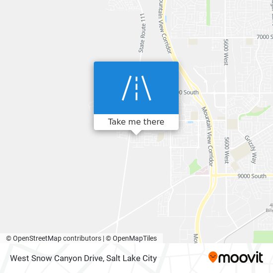 Mapa de West Snow Canyon Drive