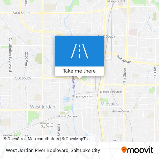 West Jordan River Boulevard map