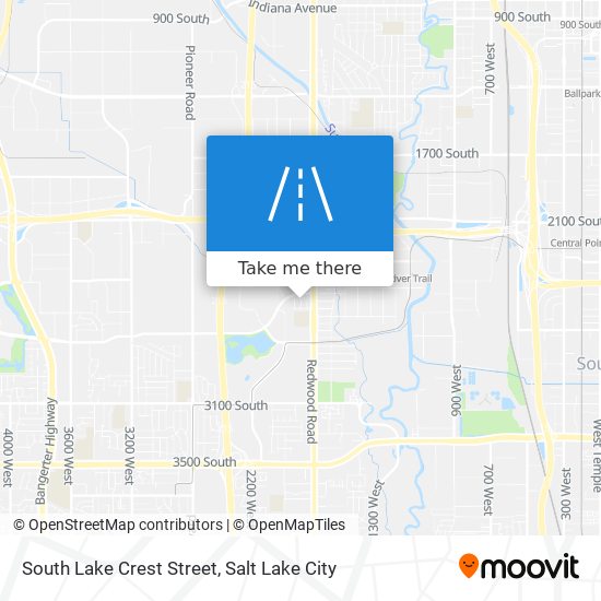 South Lake Crest Street map