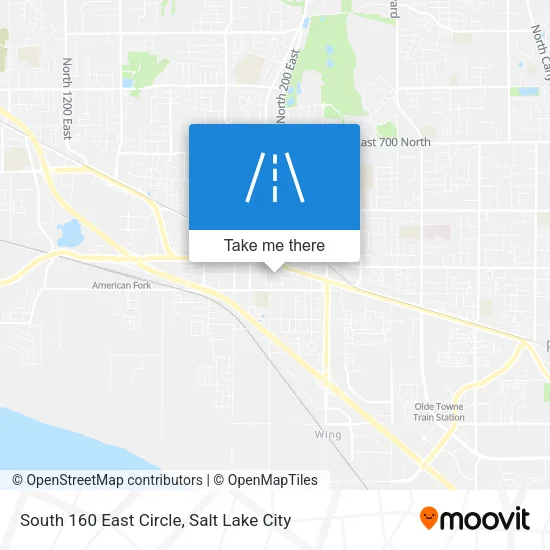South 160 East Circle map