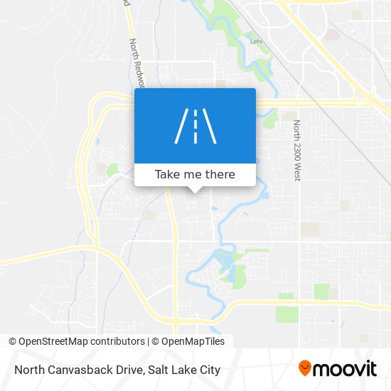 North Canvasback Drive map