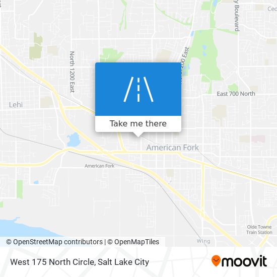 West 175 North Circle map