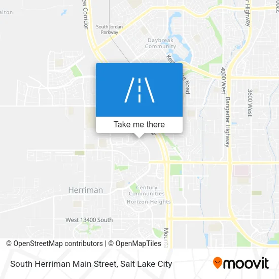 South Herriman Main Street map