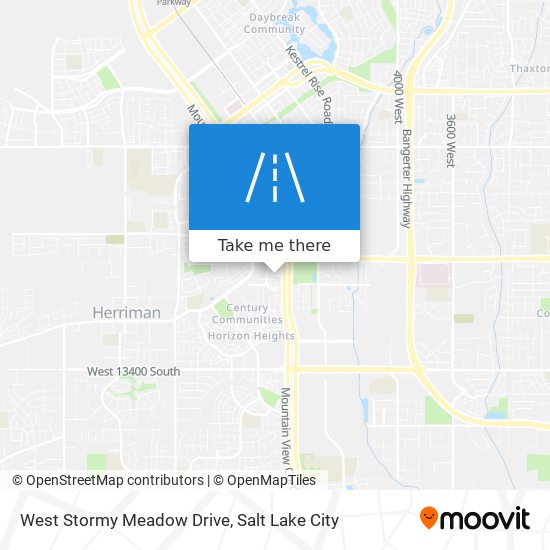 Mapa de West Stormy Meadow Drive