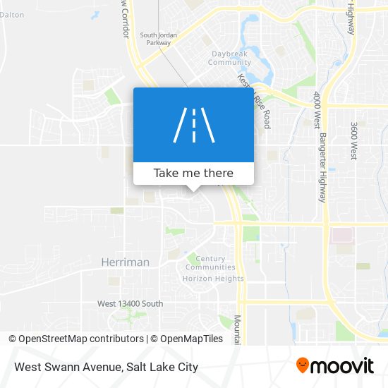 West Swann Avenue map