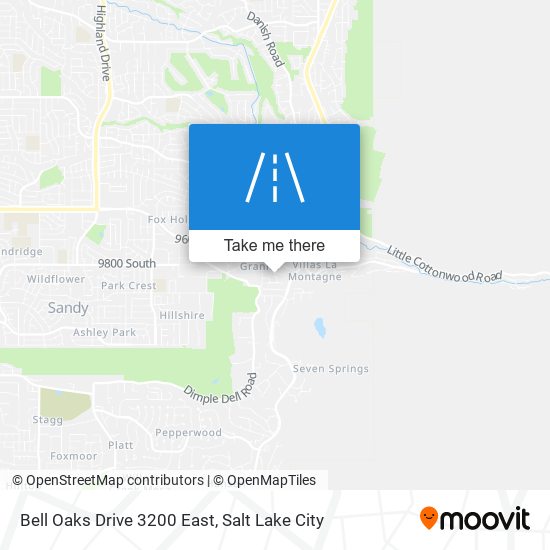 Bell Oaks Drive 3200 East map