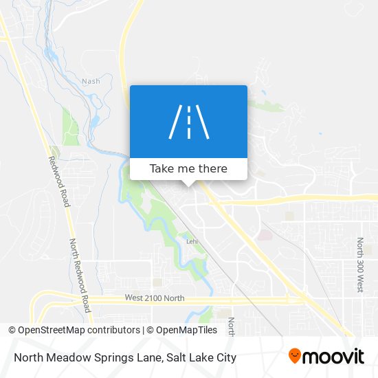 North Meadow Springs Lane map