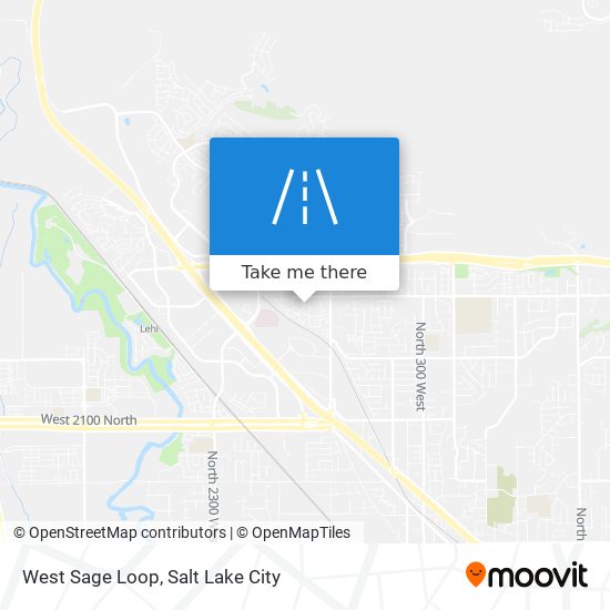 West Sage Loop map