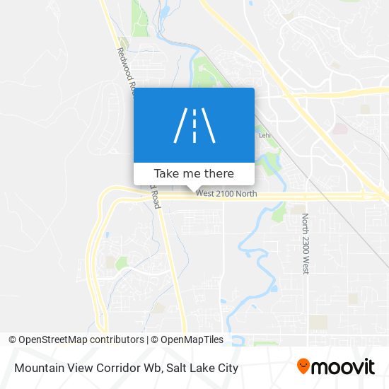 Mapa de Mountain View Corridor Wb