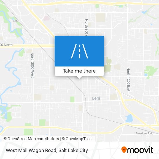 Mapa de West Mail Wagon Road