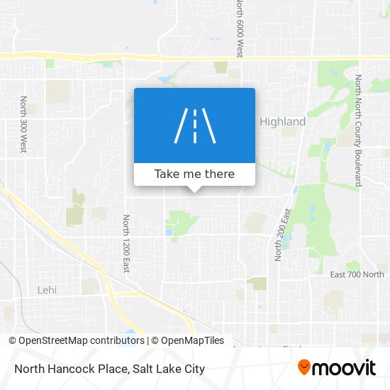 North Hancock Place map
