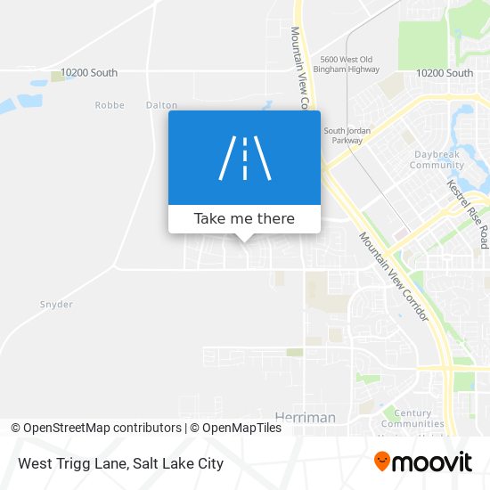 West Trigg Lane map