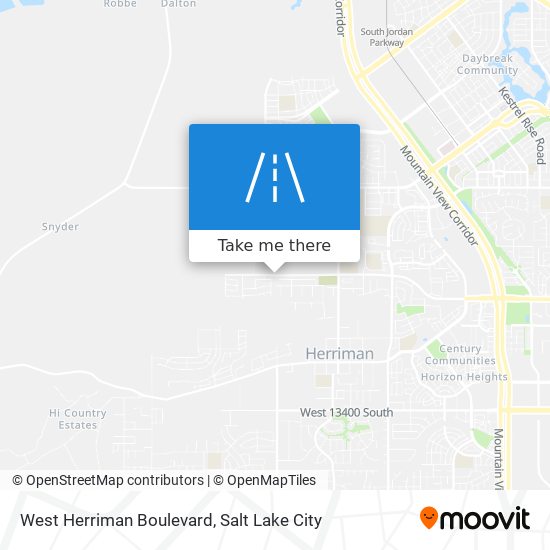 Mapa de West Herriman Boulevard