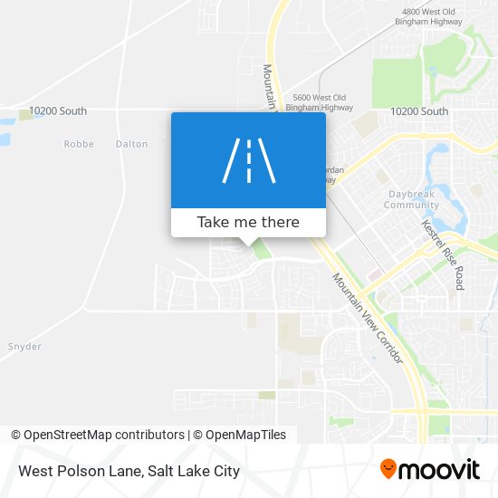 West Polson Lane map