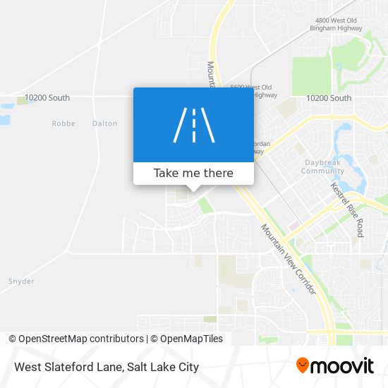 Mapa de West Slateford Lane