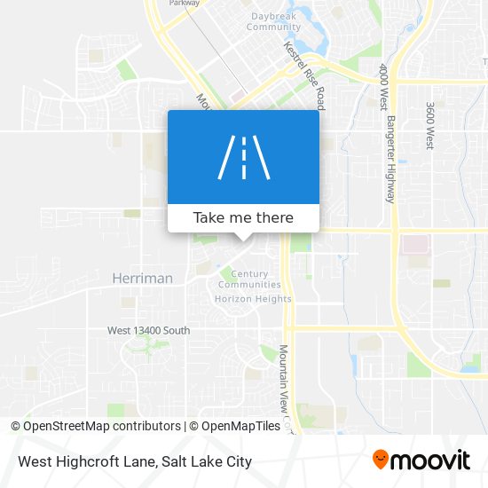 Mapa de West Highcroft Lane