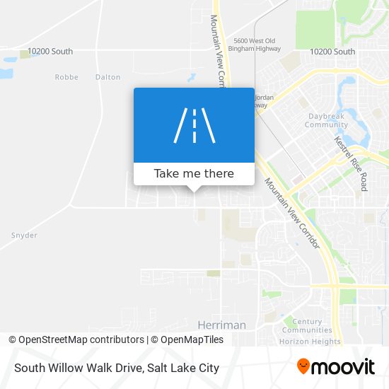 Mapa de South Willow Walk Drive