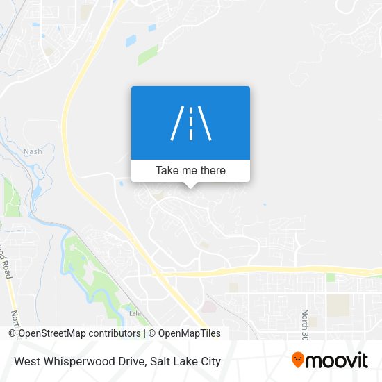 Mapa de West Whisperwood Drive