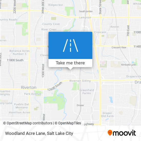 Woodland Acre Lane map