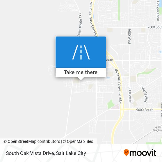 Mapa de South Oak Vista Drive