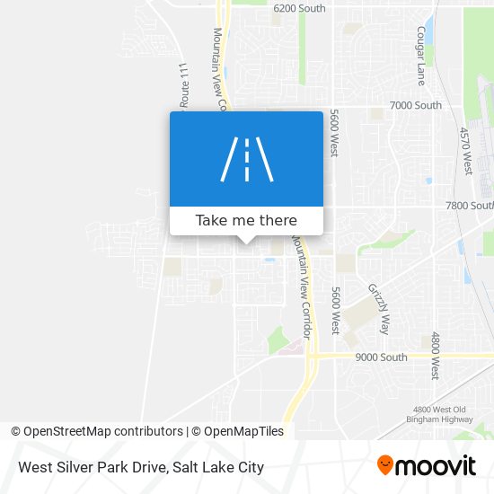 West Silver Park Drive map