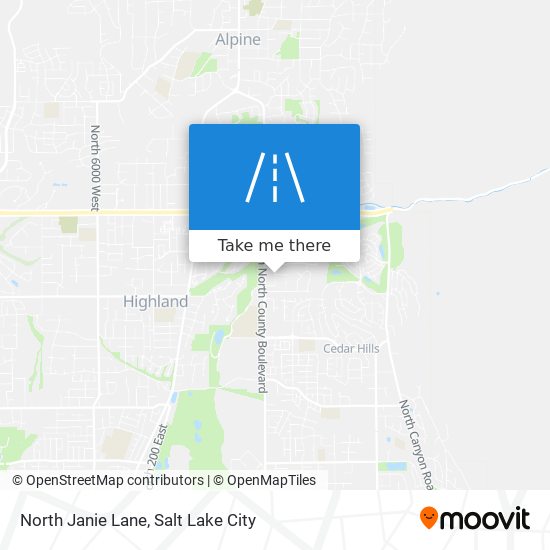 North Janie Lane map