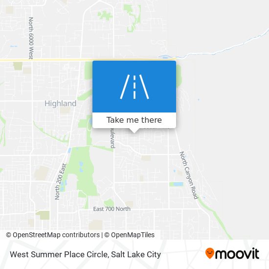 West Summer Place Circle map