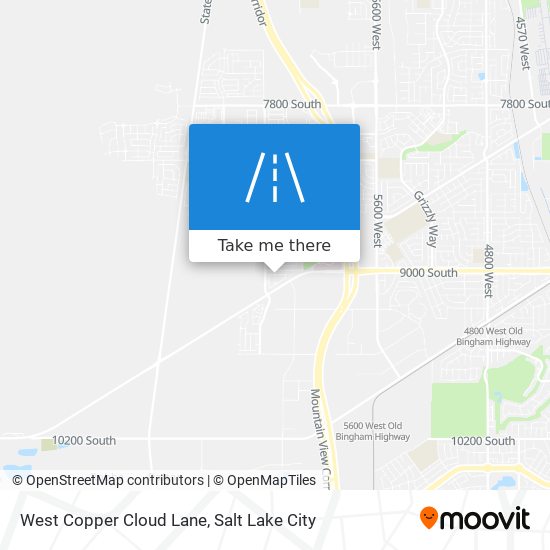 Mapa de West Copper Cloud Lane