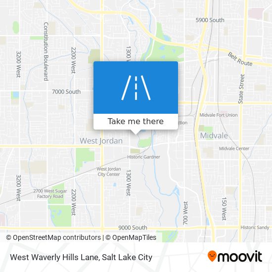 Mapa de West Waverly Hills Lane