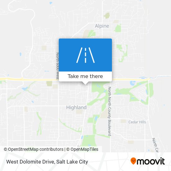 West Dolomite Drive map