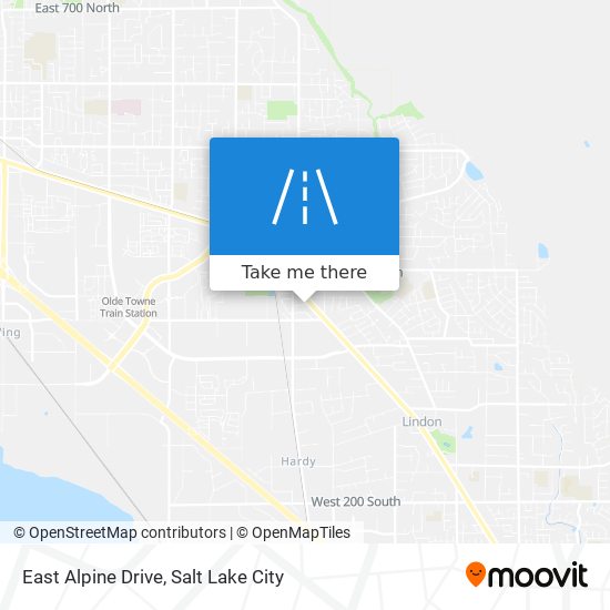 East Alpine Drive map