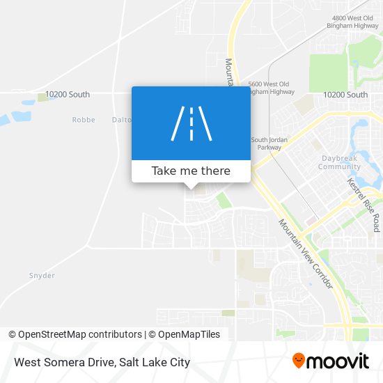 West Somera Drive map